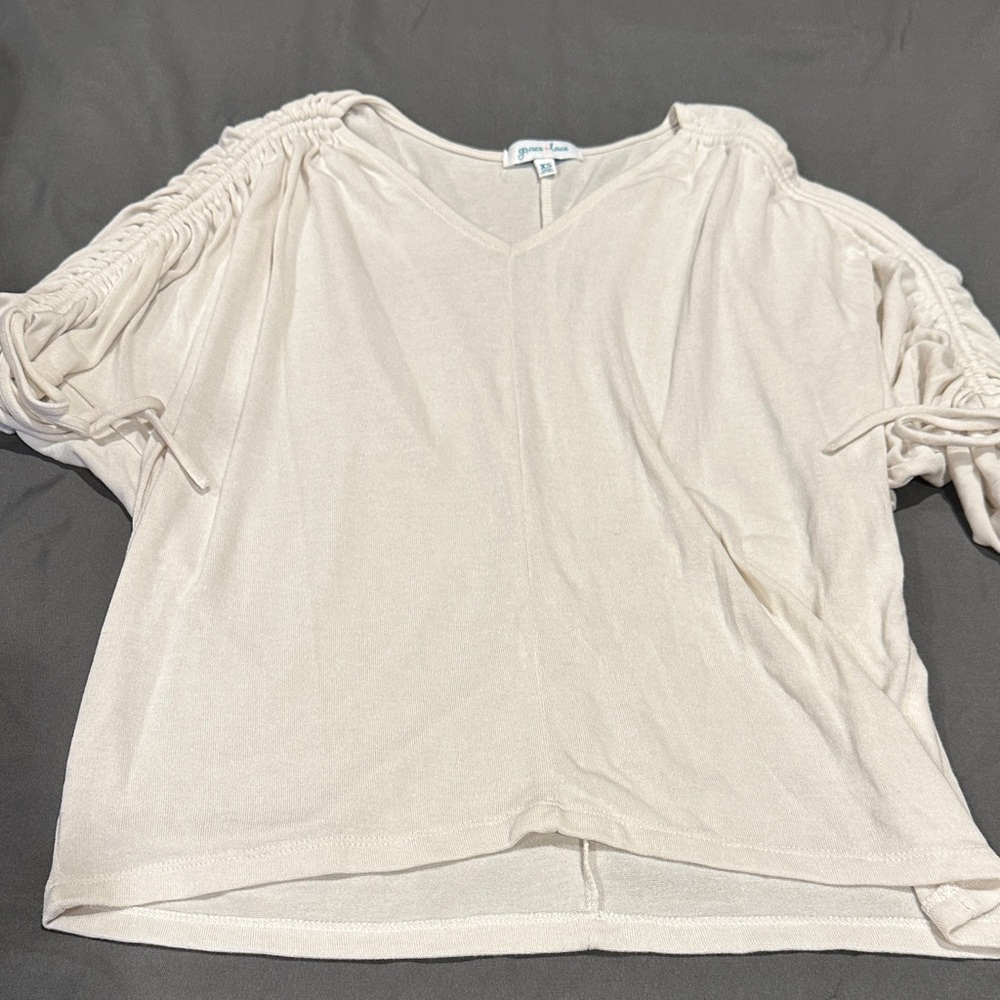 Elegant Cream Women's Top